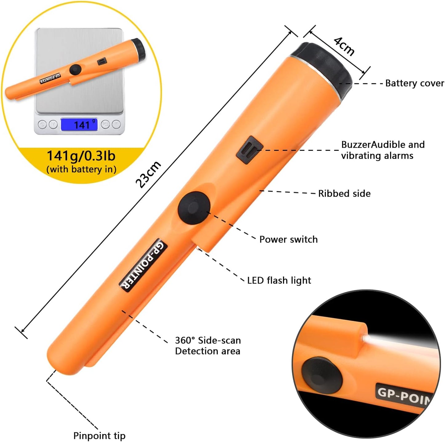 Metal Detector Pinpointer