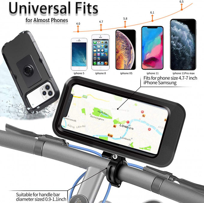 Waterproof bike Phone Holder